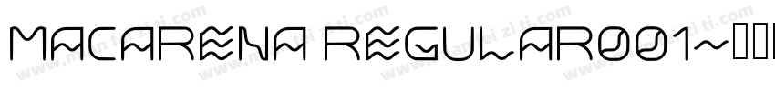 Macarena Regular001字体转换